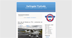 Desktop Screenshot of hallingdalflyklubb.no