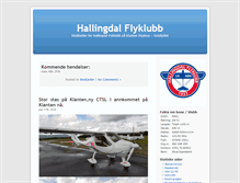 Tablet Screenshot of hallingdalflyklubb.no